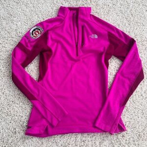 The North Face Pink Quarter-Zip Pullover